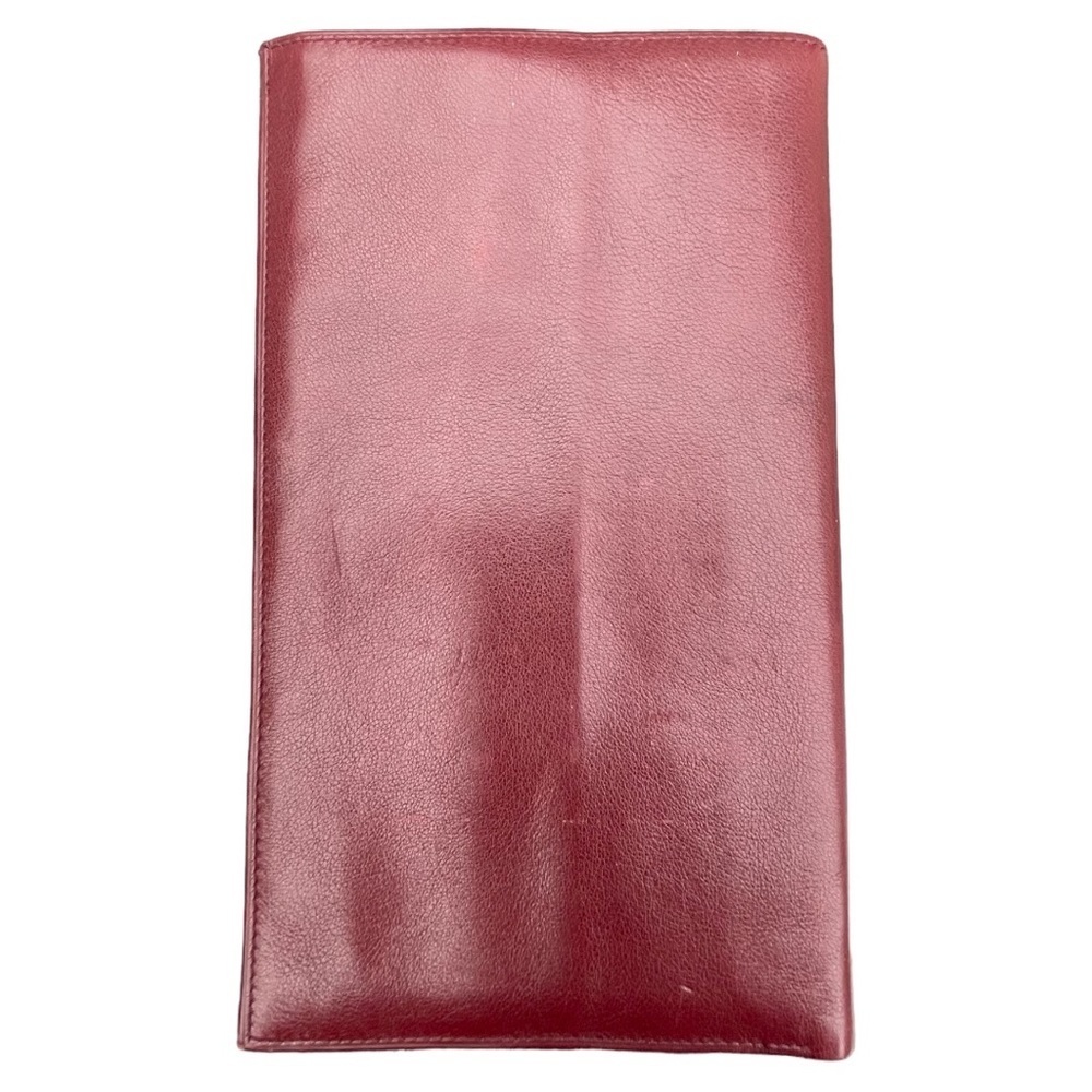 SOLD ALLEN Edmonds Genuine Leather travel passport holder wallet checks tickets - Picture 2 of 15